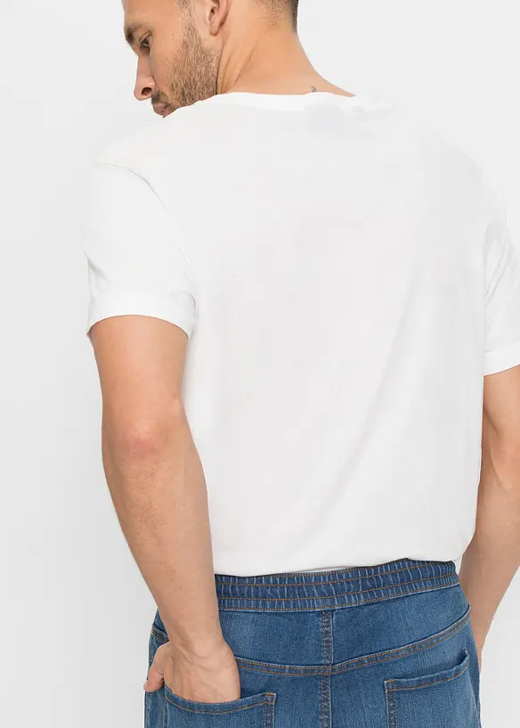 Jeans leggeri elasticizzati con elastico in vita regular fit, straight, bonprix