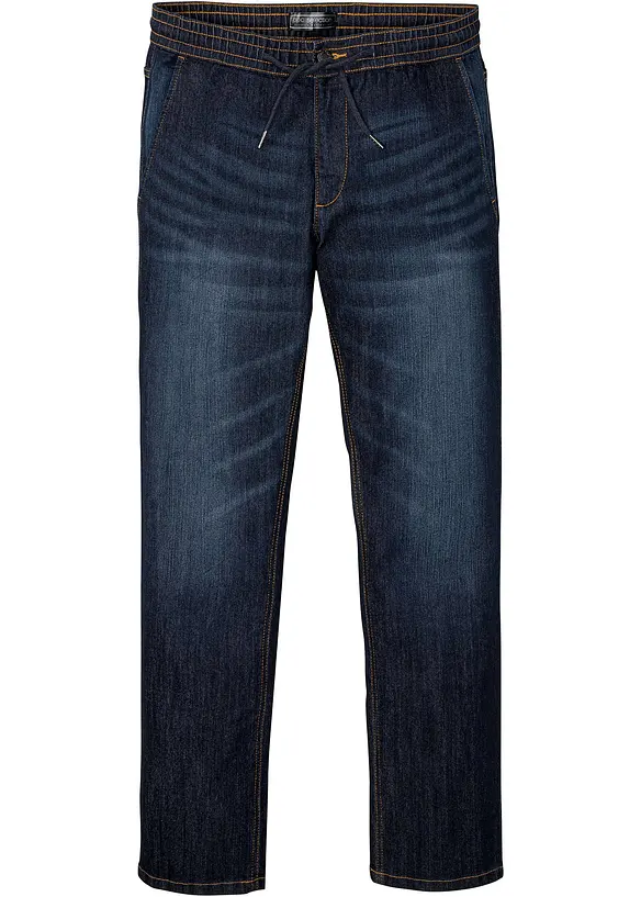 Jeans leggeri elasticizzati con elastico in vita regular fit, straight, bonprix