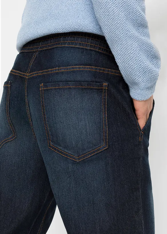 Jeans leggeri elasticizzati con elastico in vita regular fit, straight, bonprix