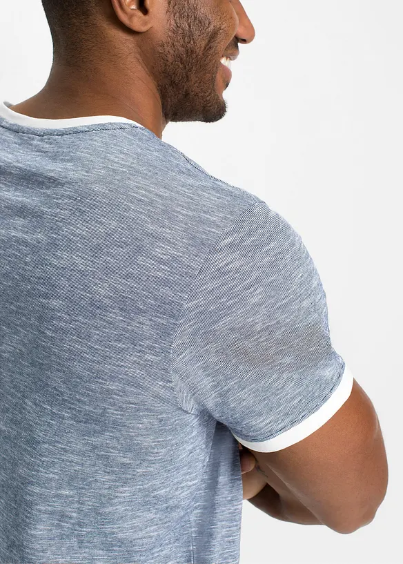 T-shirt con stringatura in cotone biologico, bonprix