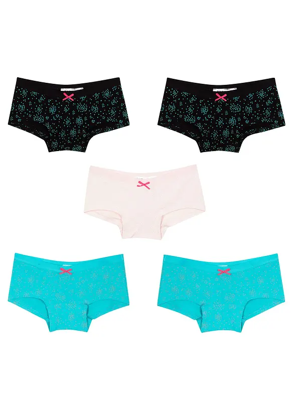 Panty con cotone morbido (pacco da 5), bonprix