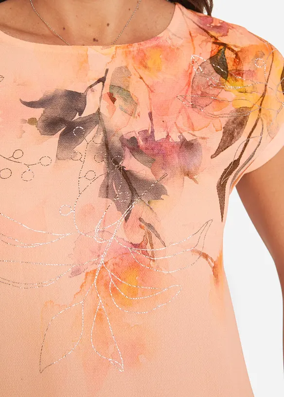 Blusa con stampa floreale, bonprix