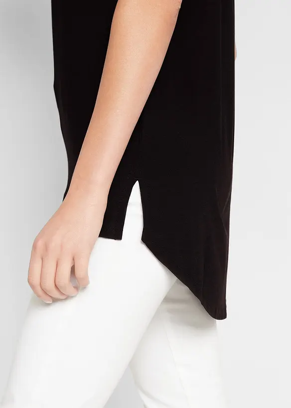 Maglia lunga in misto viscosa, bonprix