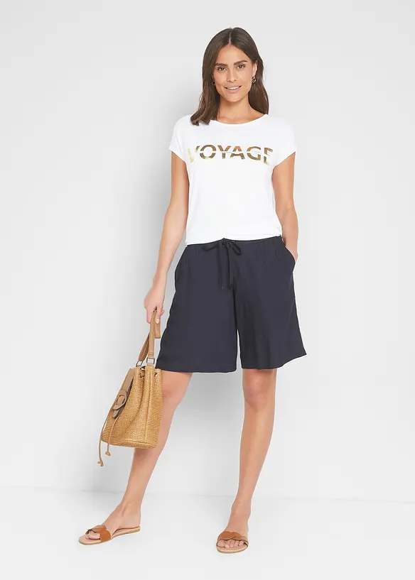 Maglia lunga in misto viscosa, bonprix