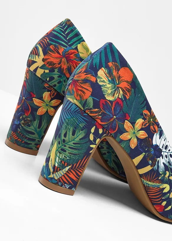 D&eacute;collet&eacute; con tacco a blocco, bonprix