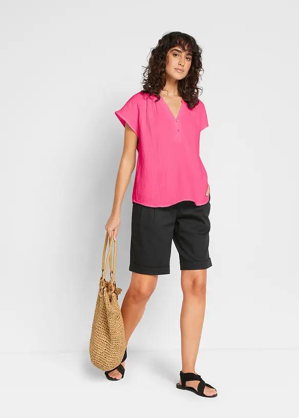 Top in mussola di puro cotone, bonprix