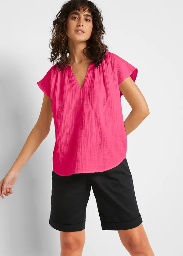 Top in mussola di puro cotone, bonprix