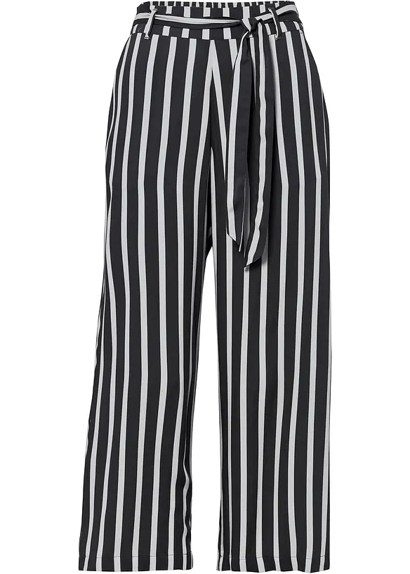 Pantaloni a palazzo a vita alta, bonprix