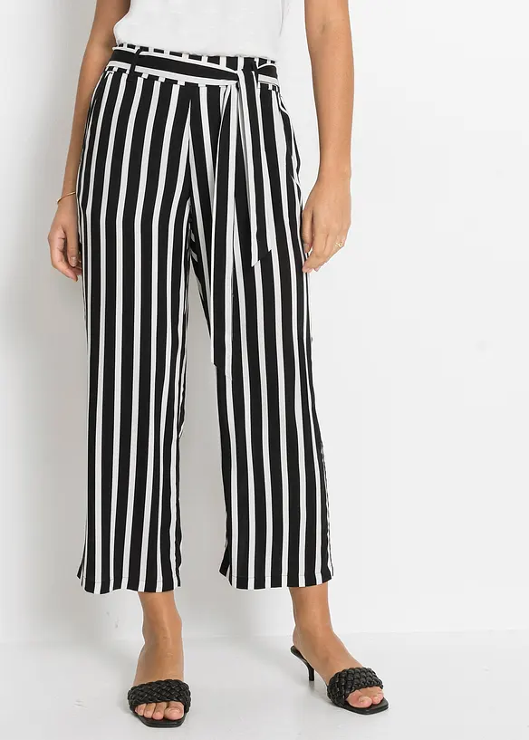 Pantaloni a palazzo a vita alta, bonprix