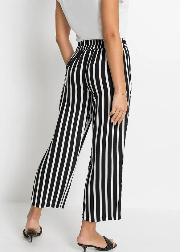 Pantaloni a palazzo a vita alta, bonprix
