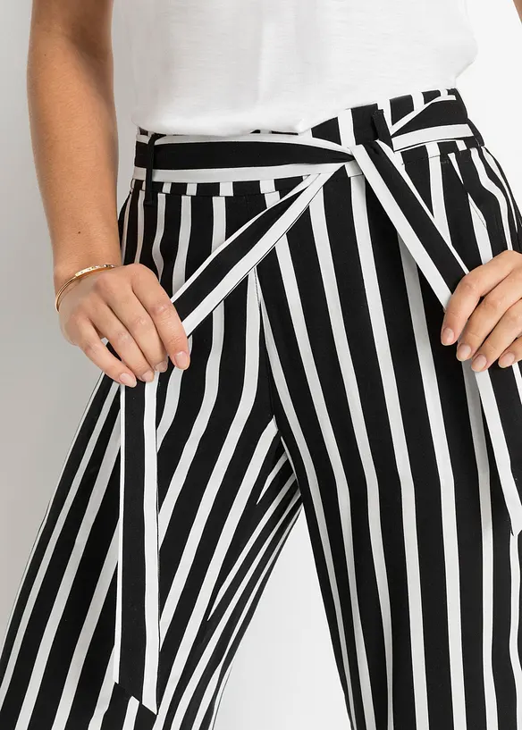Pantaloni a palazzo a vita alta, bonprix