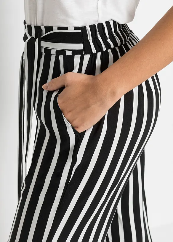 Pantaloni a palazzo a vita alta, bonprix