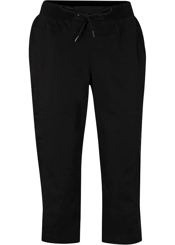 Pantaloni capri con laccetto da annodare, bonprix
