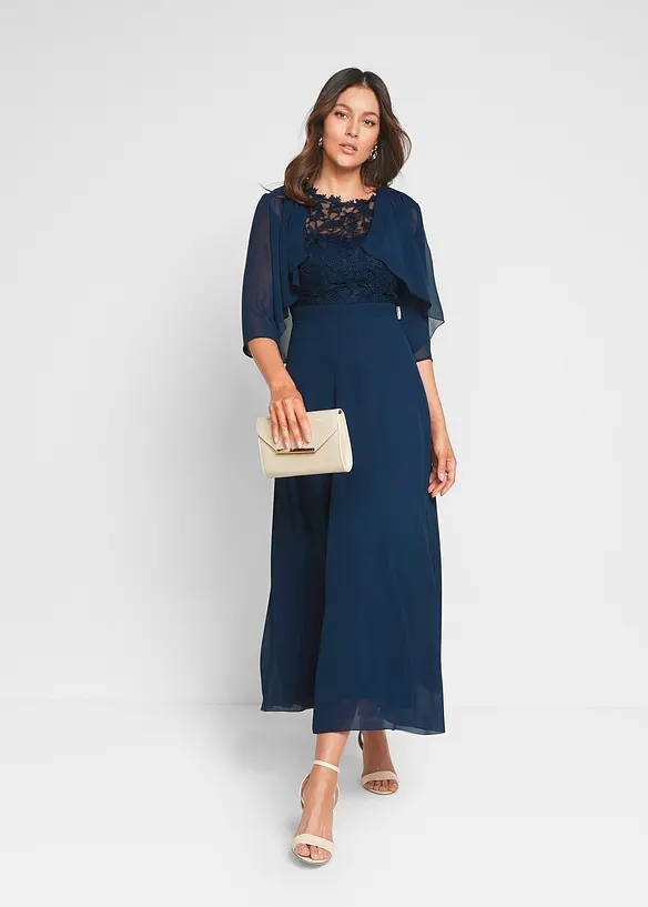 Abito da sera lungo con pizzo, bonprix