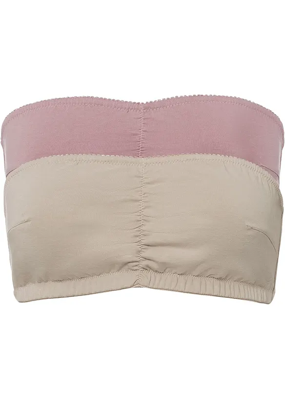 Reggiseno a fascia (coppe A e B) con cotone biologico (pacco da 2), bonprix
