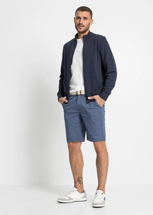 Bermuda chino elasticizzati con cintura, regular fit, bonprix