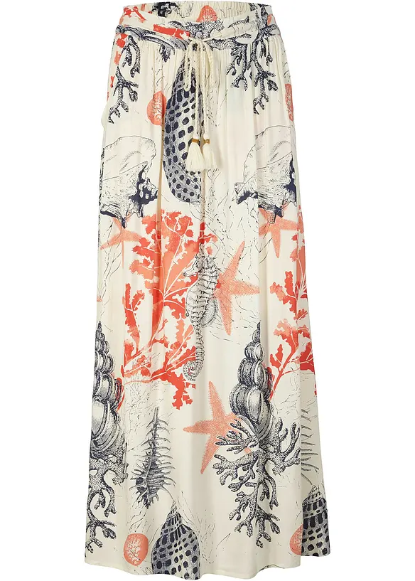 Gonna lunga in viscosa fluida, bonprix