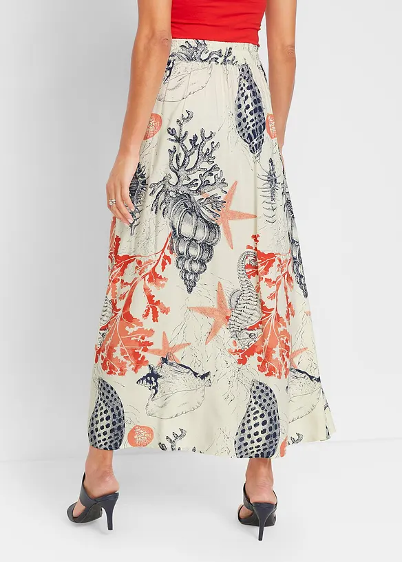 Gonna lunga in viscosa fluida, bonprix