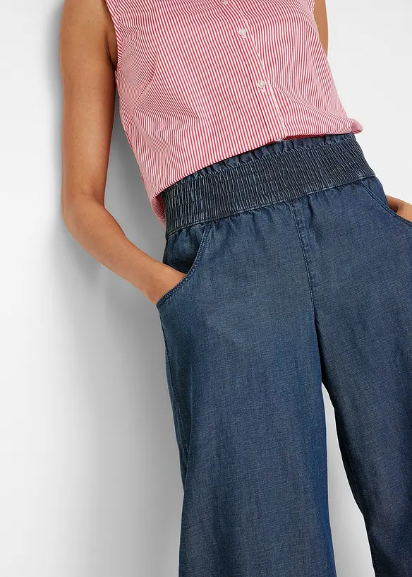 Pantaloni culotte in lyocell, bonprix