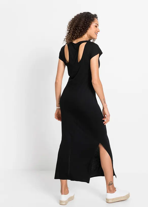 Abito fluente in jersey misto viscosa ed elastan, bonprix