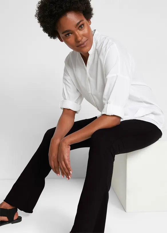 Leggings svasati in misto cotone (pacco da 2), bonprix