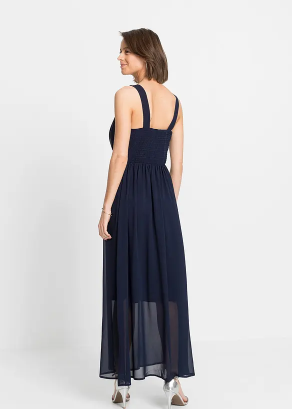 Abito lungo con applicazioni di strass, bonprix