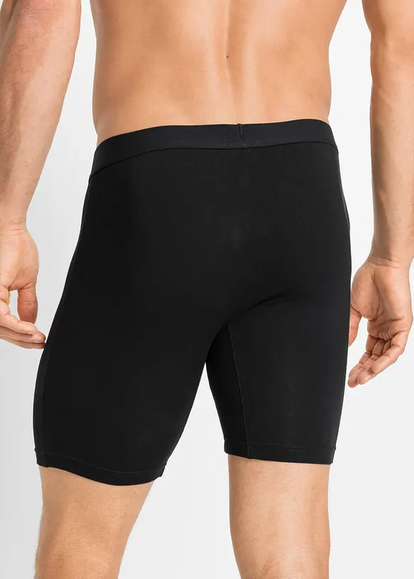 Boxer aderenti lunghi con cotone (pacco da 2), bonprix