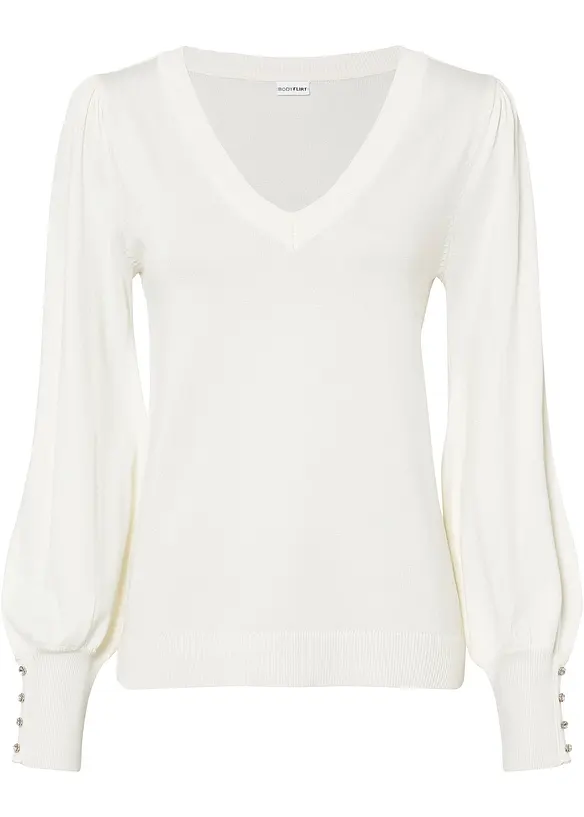 Maglione con bottoni decorativi, bonprix