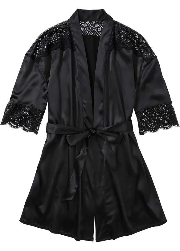 Kimono in satin con effetto lucido, bonprix