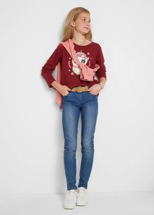 Jeans skinny fit, vita media, bonprix