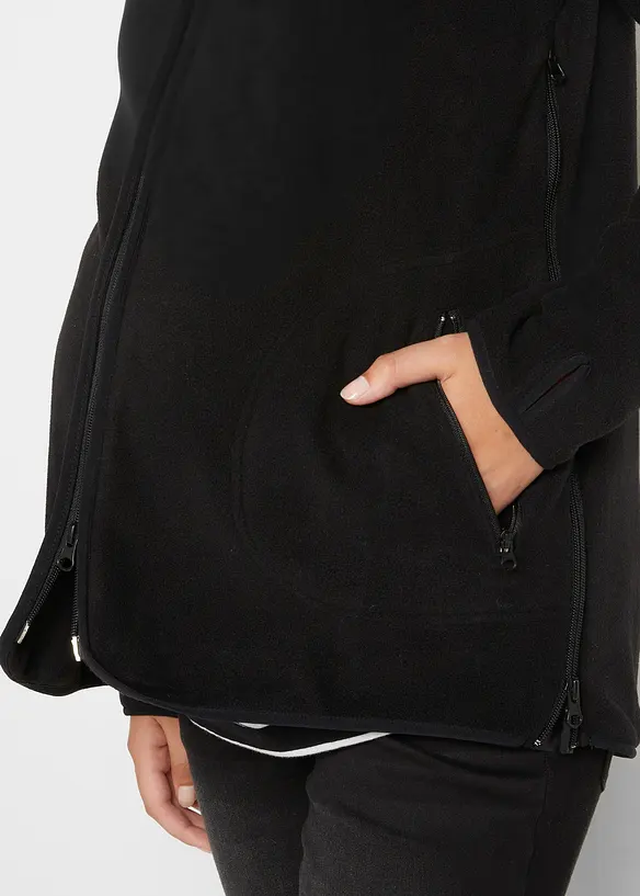 Giacca prémaman in pile con inserto babywearing, bonprix