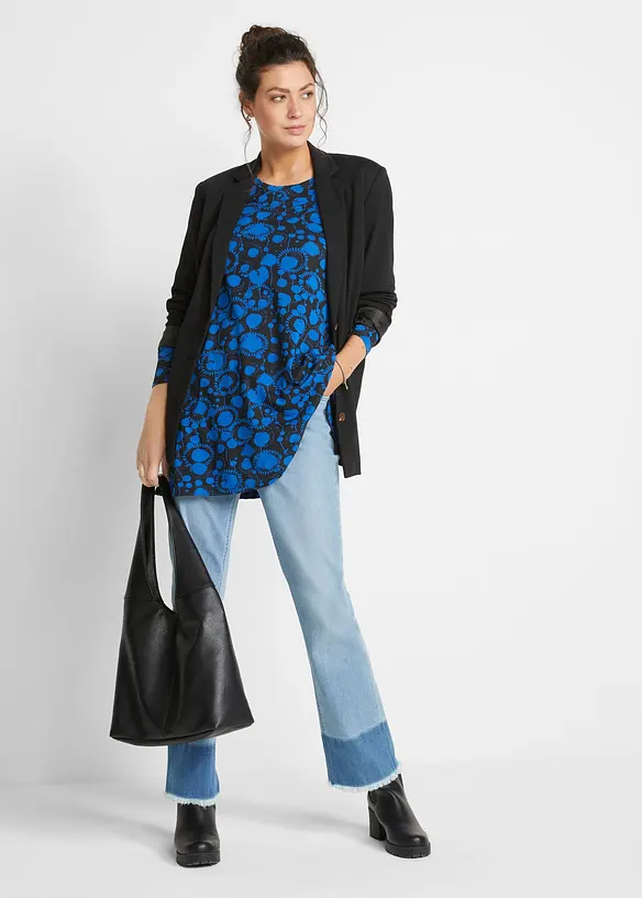 Maglia lunga in misto viscosa, bonprix