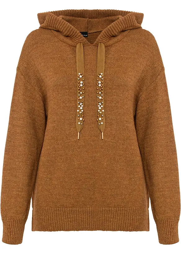 Maglione con cappuccio, bonprix