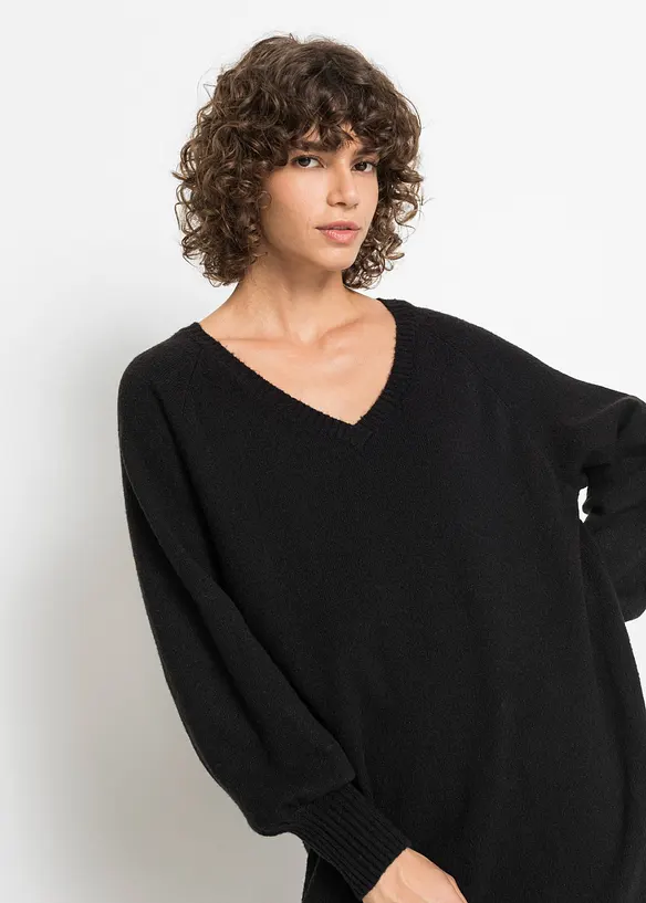 Abito midi in maglia oversize, bonprix