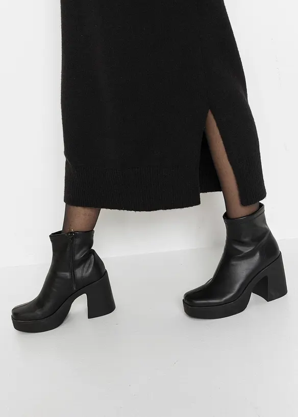 Abito midi in maglia oversize, bonprix