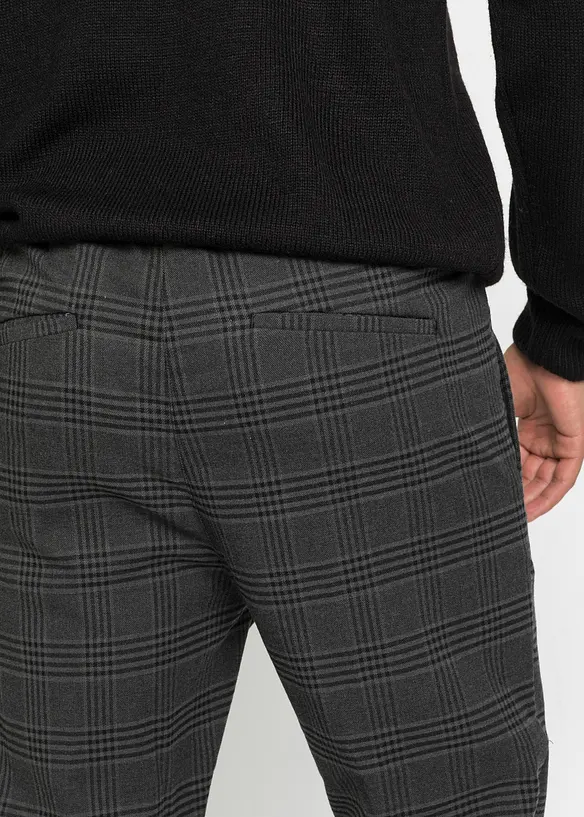 Pantaloni in simil lana con cinta comoda, regular fit, bonprix