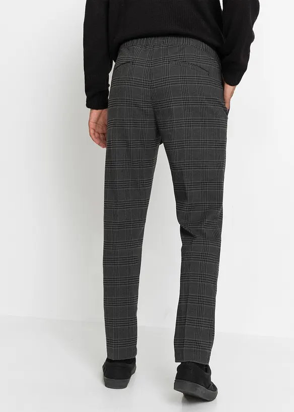 Pantaloni in simil lana con cinta comoda, regular fit, bonprix