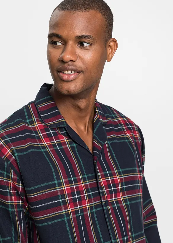 Pigiama in flanella morbida con abbottonatura, bonprix