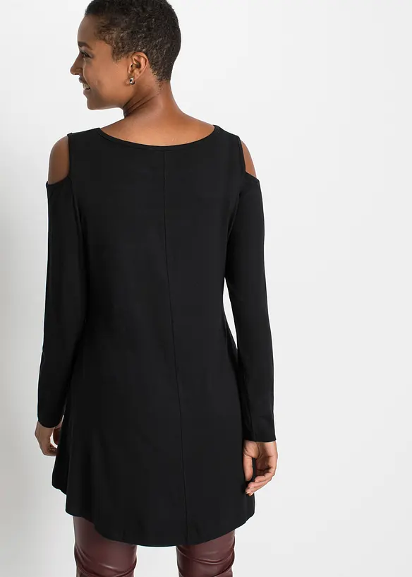 Maglia lunga con cut-out in viscosa sostenibile, RAINBOW