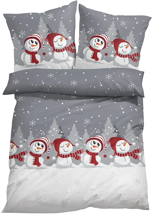 Biancheria da letto con pupazzi di neve, bonprix