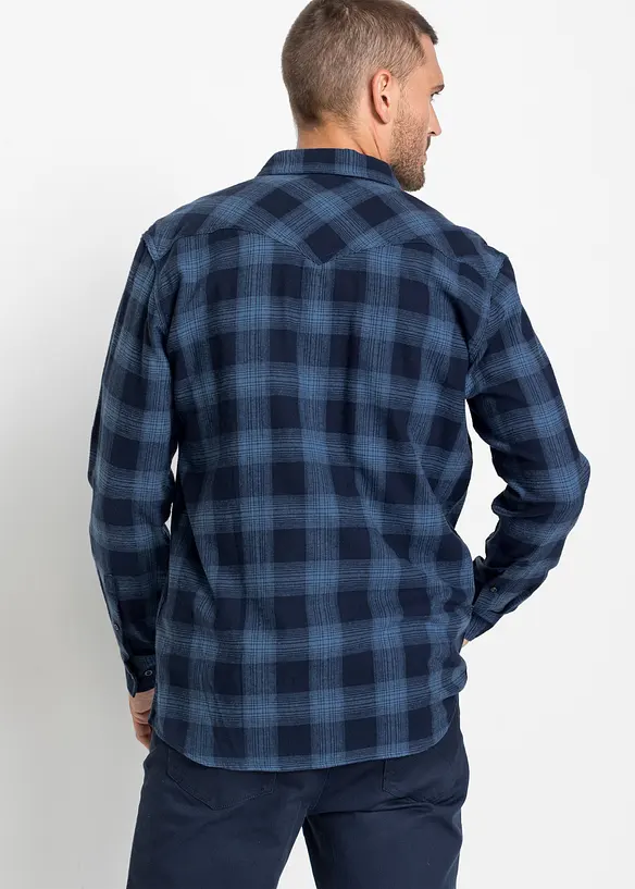 Camicia in flanella di puro cotone, bonprix