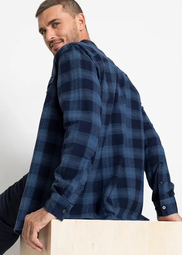 Camicia in flanella di puro cotone, bonprix