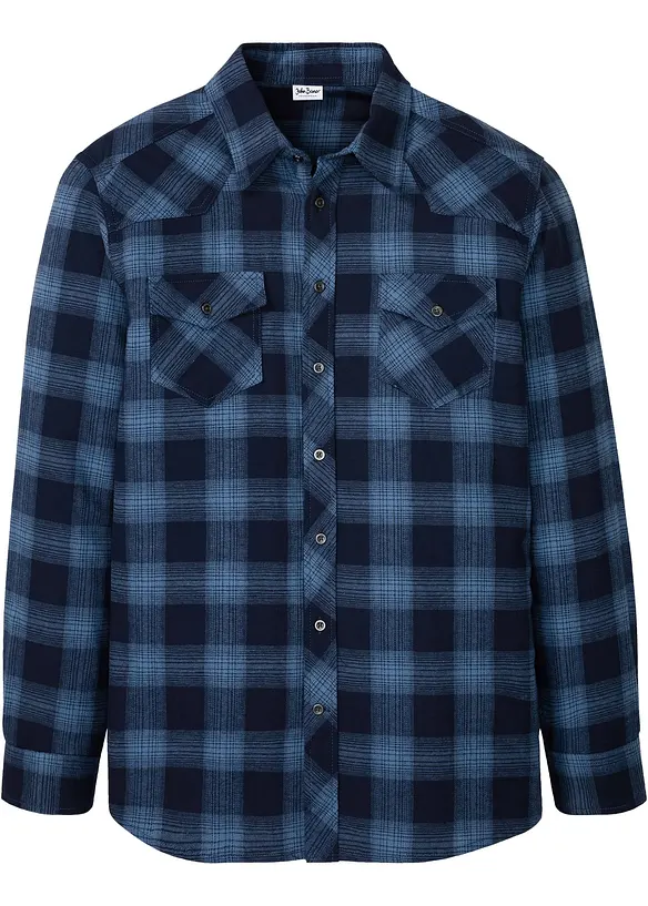 Camicia in flanella di puro cotone, bonprix