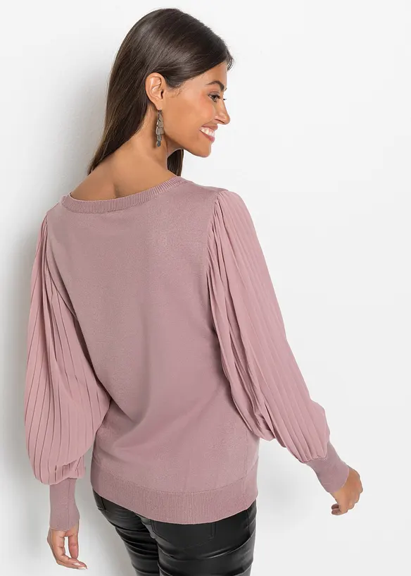 Maglione in filato fine misto viscosa, bonprix