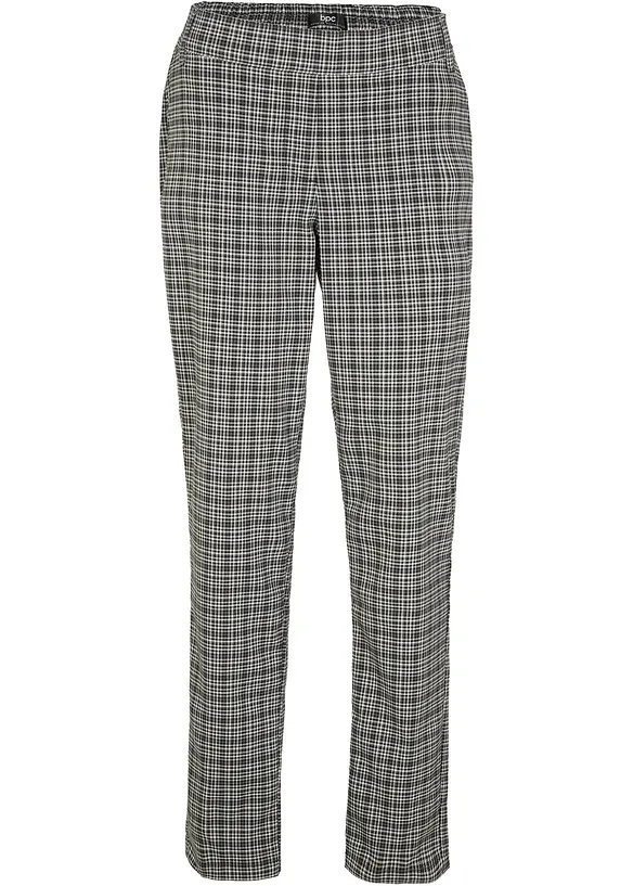 Pantaloni a quadri con elastico in vita, bonprix