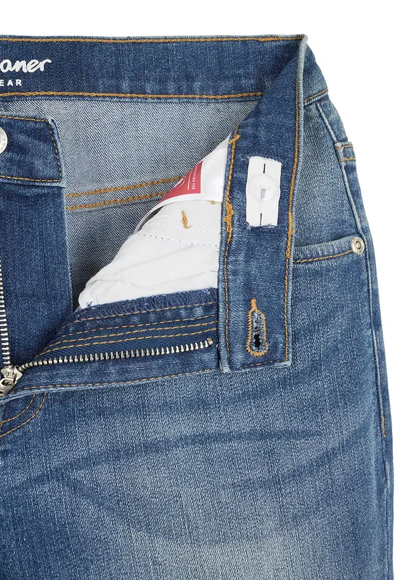 Jeans slim fit con vita regolabile, straight, bonprix