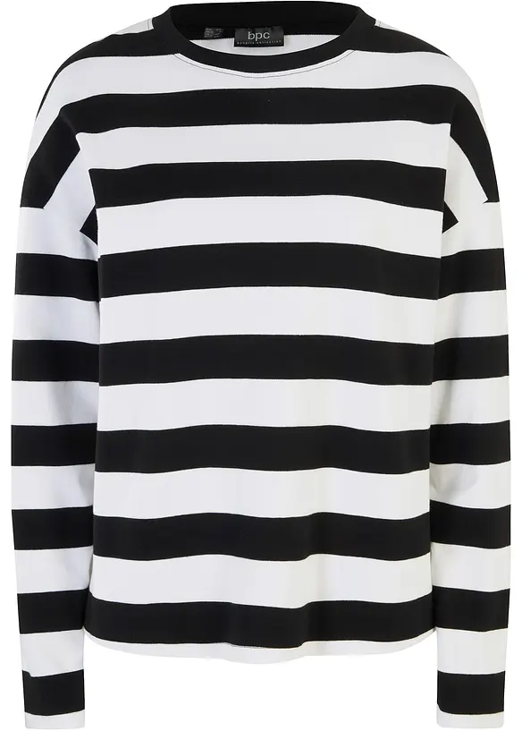 Maglia a maniche lunghe in interlock di puro cotone, bonprix