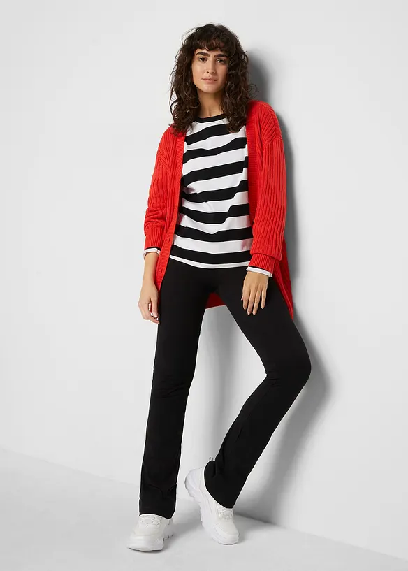 Maglia a maniche lunghe in interlock di puro cotone, bonprix