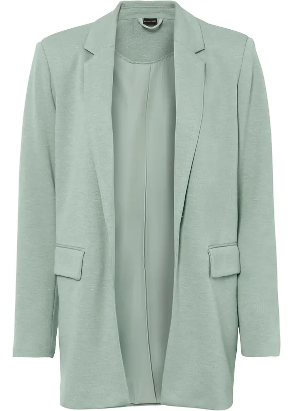Blazer in jersey lungo con tasche, bonprix