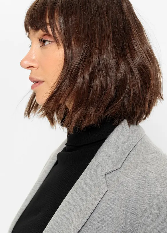 Blazer in jersey lungo con tasche, bonprix